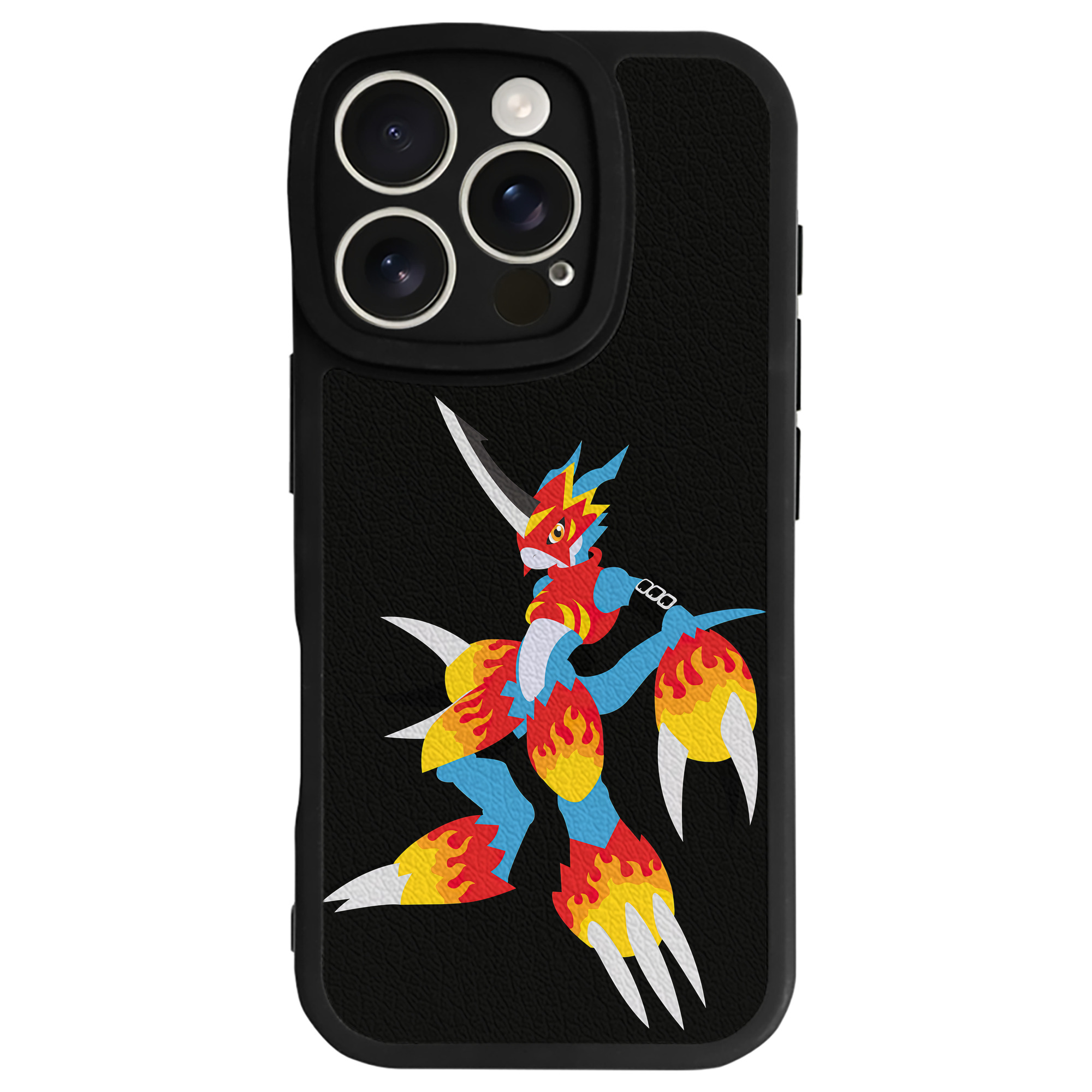 （画像用） Digimon デジタルモンスター/デジモン 【iPhone 16シリーズ対応】シリコンスマホケース（レザー調） 材質：シリコン